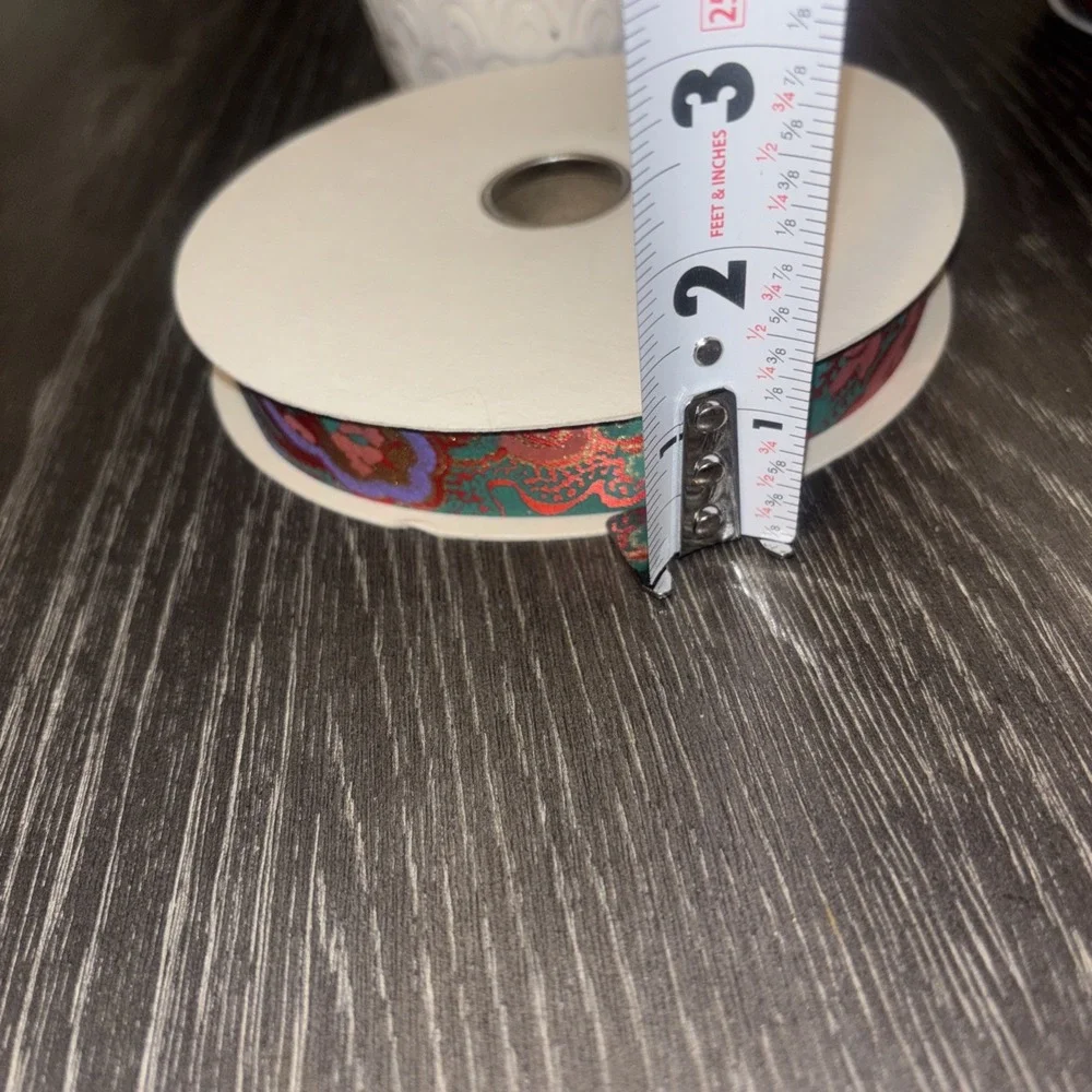 vintage satin ribbon 1‎ Inch Colorful Design